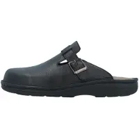 Berkemann Max-Plus Clogs Hochflexible Pantolette für optimalen Tragekomfort, Lederbezogenes Fußbett passt sich individuell an, Gepolsterte Riemen sorgen für sicheren Halt schwarz 40 EU