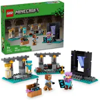 LEGO Minecraft Die Rüstkammer Bausatz, Enthält Figuren Alex und Rüstmeister, Spielzeug für Gamer und Kinder