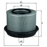 MAHLE ORIGINAL Luftfilter LX 268