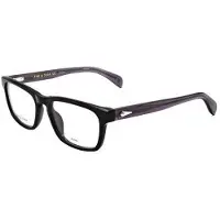 Rag&Bone RNB7045 Herren-Brille inkl. Gläser Vollrand Quadratisch Acetat-Gestell 54/18/145, schwarz