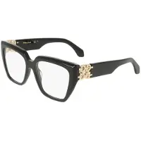 Salvatore Ferragamo Ferragamo SF3041E 53/16/140 Schwarze Brille aus recyceltem Acetat - DAMEN SF3041E