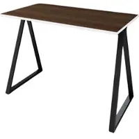 Letti Schreibtisch Wye 110x60 cm – Schwarz mit Wengue Dekor