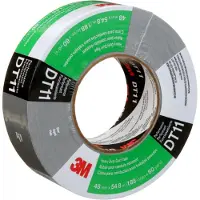 3M Starkes Gewebeband DT11, Silber, 48 mm x 54,8 m, 11 mil, 24 pro Kiste, einzeln verpackt