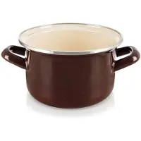 Orion Emaillierter Kochtopf MARRON 16 cm, 1,4 l