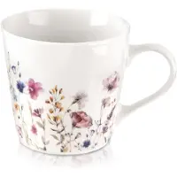 Orion Porzellantasse mit Blumenmuster, 430 ml