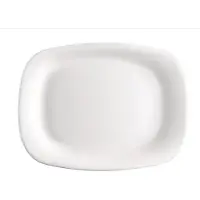 Orion Półmisek szklany BIAŁY prostokątny talerz patera szklana 28x21 cm uniwersalny