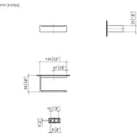 Dornbracht Porte-rouleau de papier sans couvercle, 83500780-42, 83500780-42