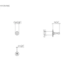 Dornbracht MADISON crochet 75mm, 83252970-42, 83252970-42