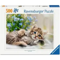 Ravensburger Erwachsenenpuzzle 500 Teile - Süßes Kätzchen
