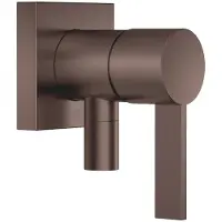 Dornbracht UP-Einhandbatterie mit Abdeckplatte, SERIENSPEZIFISCH, Dark Bronze gebürstet PVD, 80 x 80 mm, eigensicher gegen Rückfließen