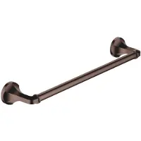 Dornbracht MADISON Badetuchhalter - Dark Bronze gebürstet PVD, Stichmaß 450 mm, Breite 510 mm, Höhe 60 mm, Rosette Ø 60 mm, Ausladung 90 mm