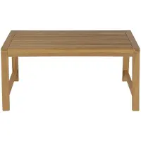Miliboo - Rechteckiger Gartencouchtisch aus massivem Teakholz L100 cm SUNDA
