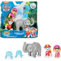 Spin Master PAW Patrol Jungle Pups – Hero Pups Figuren-Set mit 2 Hundefiguren (Marshall & Skye) und einer Elefanten-Figur mit Wurffunktion, 3 Jahr(e), Paw Patrol, Mehrfarbig