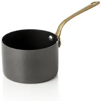 WAS Germany Serviertopf STEEL & STYLE, mit Messinggriff, 280 ml, Ø 9 cm, schwarz, Messing, PVD