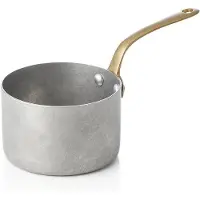 WAS Germany Serviertopf STEEL & STYLE mit Messinggriff, 280 ml, Ø 9 cm, vintage, Messing, PVD, Chromnickelstahl