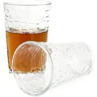 Almina 6er Set Teegläser Trinkglas Saftglas Wassergläser-Set aus Glas transparent