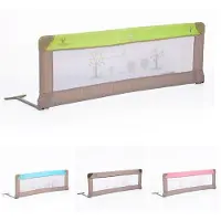 Cangaroo Bettschutzgitter, Bettgitter 130 x 43,5 cm für zuhause und unterwegs grün