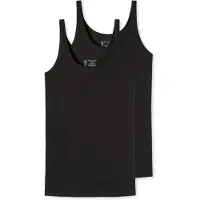 Schiesser Top Damen 175994 95/5 Black (2er Set)-XXXL