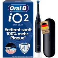 Braun iO Series 2, Erwachsener, Vibrierende Zahnbürste, Tägliche Pflege, Sensibel, Super sensitive, Schwarz, 2 min, Akku