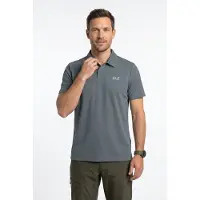 Jack Wolfskin Poloshirt "ESSENTIAL POLO M" mit Polokragen, aus Baumwolle, atmungsaktiv, Kurzarm, normale Länge