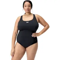 Speedo Badeanzug "Womens Endurance+ Medalist (+)" mit Medalist-Design, schnelltrocknend, chlorbeständig