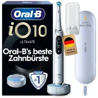 Oral-B iO Series 10, Erwachsener, Rotierende-vibrierende Zahnbürste, Tägliche Pflege, Tiefenreinigung, Zahnfleischpflege, Sensibel, Whitening, Weiß, 2 min, Weiß
