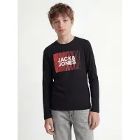 Jack & jones Junior Langarmshirt "JJECORP stylisch, bequem, atmungsaktiv, pflegeleicht" bedruckt, casual, regular fit, Rundhals