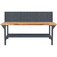 ADB Werkbank anthrazitgrau 200,0 x 75,0 x 85,0 cm