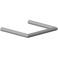 Dornbracht Dornb Rohr mit Aufnahme chr chrom