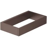 Dornbracht Handtuchring eckig SERIENSPEZIFISCH Dark Bronze gebürstet PVD, Breite 190 mm, Höhe 35 mm, Ausladung 105 mm
