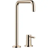 Dornbracht META SQUARE Zweilochbatterie mit Einzelrosetten, Ausladung 235mm, 32815861-47, Farbe: Champagne