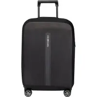 Samsonite TA Revolution - Faltbare Schutzhülle für Koffer Größe S, Kofferhülle passend für 55 cm, Reisekoffer Schutz, mit reflektierendem Detail, Schwarz