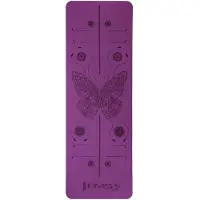 HMS Yoga- und Sportmatte 182 cm lang – Komfortabel und langlebig für alle Fitnesslevels Lila