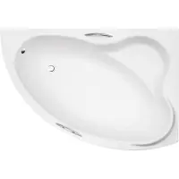 Badland Eckbadewanne Badewanne Ada LINKS 140x90 mit Acrylschürze, Füßen und Ablaufgarnitur GRATIS