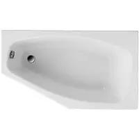 Badland Eckbadewanne Badewanne Marika LINKS 140x80 mit Acrylschürze, Füßen und Ablaufgarnitur GRATIS