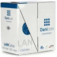 Dsit CAT5e Netzwerkkabel, FTP, AWG 26/7 (Flexibel), 305 Meter, Grau, CCA