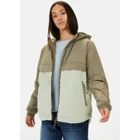 Camel active Teddyjacke mit Kapuze in Salbei | Gr.: 46