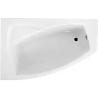 Badland Eckbadewanne Badewanne Frida RECHTS 160x105 mit Acrylschürze, Füßen und Ablaufgarnitur GRATIS