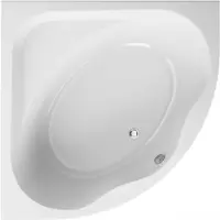 Badland Eckbadewanne Badewanne Standard 150x150 mit Acrylschürze, Füßen und Ablaufgarnitur GRATIS