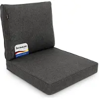 Bomoe Outdoor Loungekissen Set Ilano, 50x50cm, 50x40cm Graphitgrau