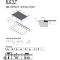 NOVY Inductie Power, Schwarz, Integriert, Zonen-Induktionskochfeld, Glas, 4 Zone(n), 4 Zone(n)