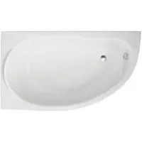 Badland Eckbadewanne Badewanne Miki LINKS 145x85 mit Ablaufgarnitur, Füßen und Styroporverkleidung GRATIS