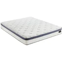Vente-unique Matratze 140x190 cm - Hybrid Taschenfederkern 7 Zonen + Memory - 25 cm - MALAO von PALACIO