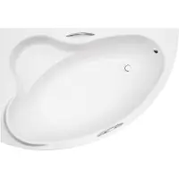 Besco BADLAND Eckbadewanne Badewanne Ada 140x90 Rechts mit Acrylschürze und Handgriffe | Ablauf & Füße GRATIS
