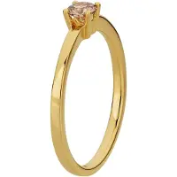 Orolino Ring 585/- Gelbgold glanz 1 Brill. 0,25ct. braun