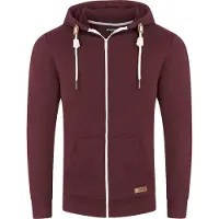 Riverso Sweatjacke Herren mit Kapuze Reißverschluss Regular Fit RIVThilo - Port Red Melange (15400) - XXL