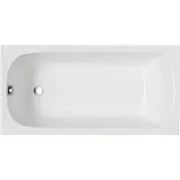 Badland Badewanne Rechteck Classic 150x70 mit Acrylschürze, Füßen und Ablaufgarnitur GRATIS