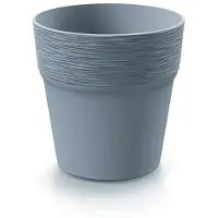 Prosperplast - FURU Topf - 12,2 x 12,2 x 12,2 cm in Hellgrau farbe