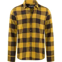 Riverso Flanellhemd Herren langarm Kariert Regular Fit RIVArne Regular Fit Dark Gelb XL