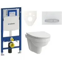 Laufen Geberit Wand-WC Set für Vorwandmontage + Pro Nordic WC SIKOGES3H8